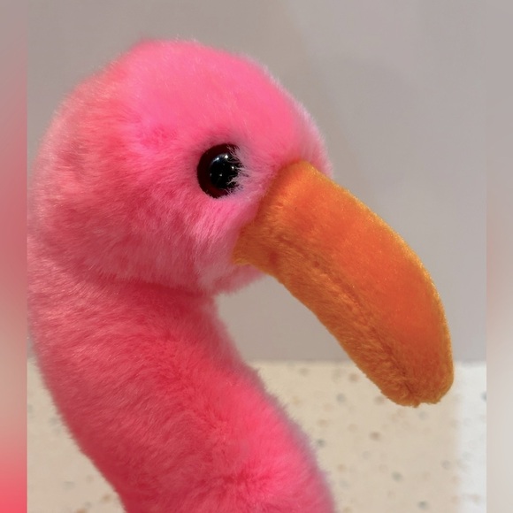 Vintage The Beanie Buddies Collection Ty 1998 Pink Flamingo Plush - Picture 6 of 7